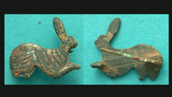 Brooch, Zoomorphic, Hare, ca. 2nd Century AD
